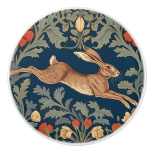 William Morris Stil direkt gegenüber Running Hare Keramikknauf