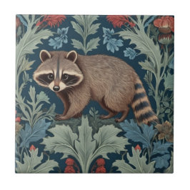 William Morris Stil Links gegenüber Raccoon Fliese
