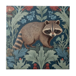 William Morris Stil Rechts gegenüber Raccoon Fliese