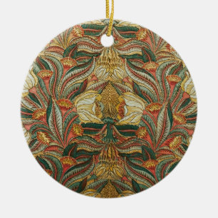 William Morris Stil Rosa Grün Botanisch Keramik Ornament