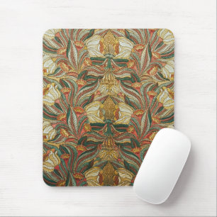 William Morris Stil Rosa Grüne Botanik Mousepad