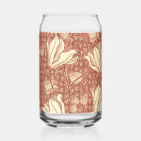 William Morris Stil Roter Lilie Blumenmuster