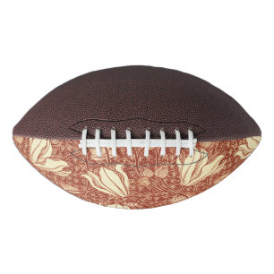 William Morris Stil Roter Lilie Blumenmuster Football