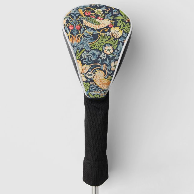 William Morris Strawberry Dieb Blumenmuster Golf Headcover (Vorderseite)