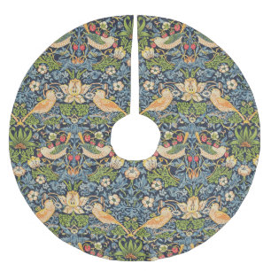 William Morris Strawberry Dieb Blumenmuster Polyester Weihnachtsbaumdecke