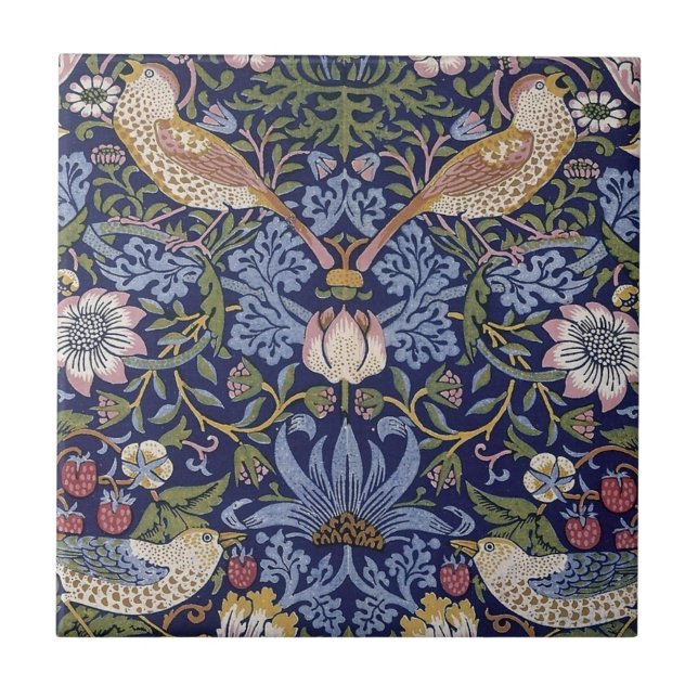 William Morris Strawberry Dieb Design Tile Fliese (Vorderseite)