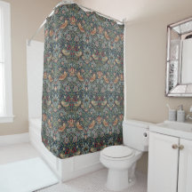 William Morris: Strawberry-Dieb-Duschvorhang