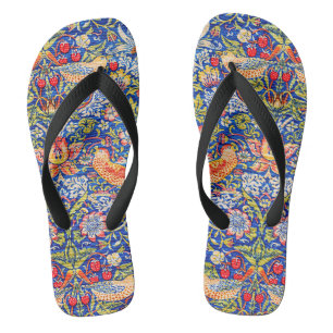 William Morris Strawberry Dieb Flip Flops