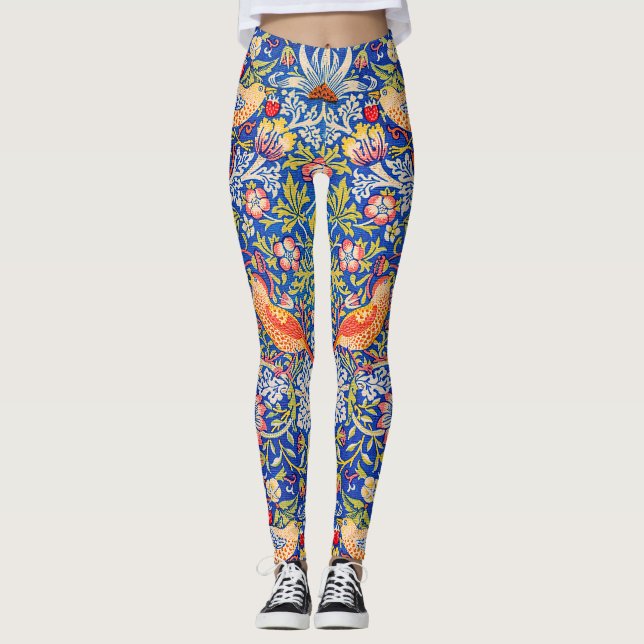 William Morris Strawberry Dieb Leggings (Vorderseite)