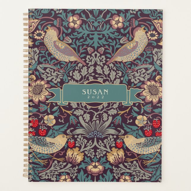 William Morris Strawberry Dieb Planner Planer (Vorderseite)