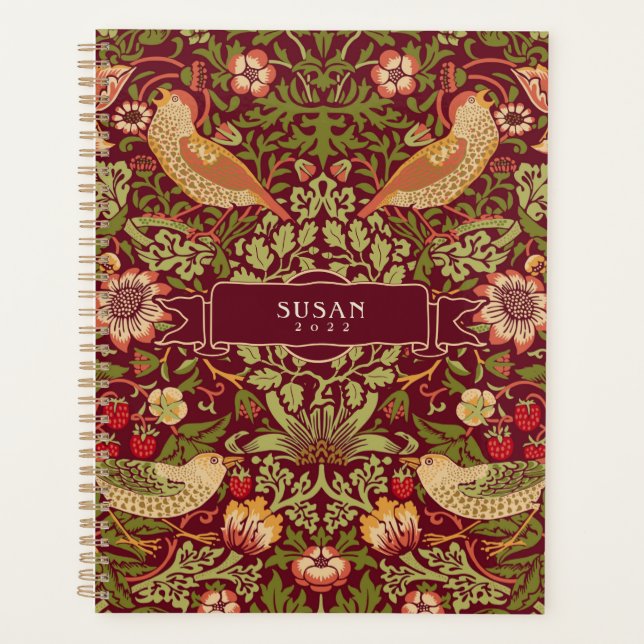 William Morris Strawberry Dieb Planner Planer (Vorderseite)