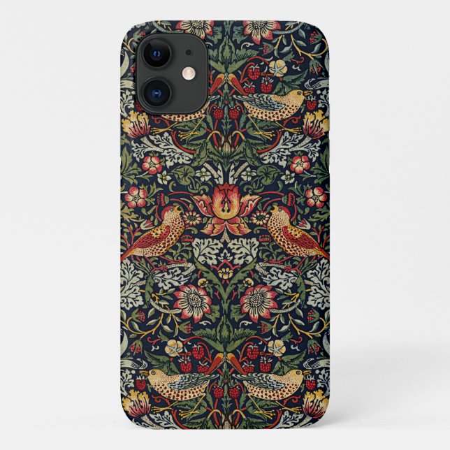 William Morris Strawberry Dieb Textile Muster Case-Mate iPhone Hülle (Rückseite)