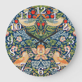 William Morris Strawberry Dieb Wall Clock Große Wanduhr