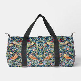 William Morris Strawberry Diief Art Birds Duffle Bag