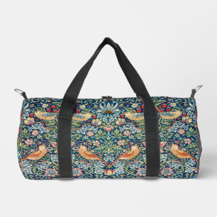 William Morris Strawberry Diief Art Birds Duffle Bag