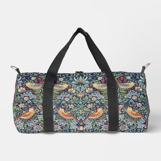 William Morris Strawberry Diief Art Birds Duffle Bag (Vorderseite)