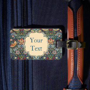 William Morris Strawberry Diief Art Luggage Tag Gepäckanhänger