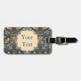 William Morris Strawberry Diief Art Luggage Tag Gepäckanhänger