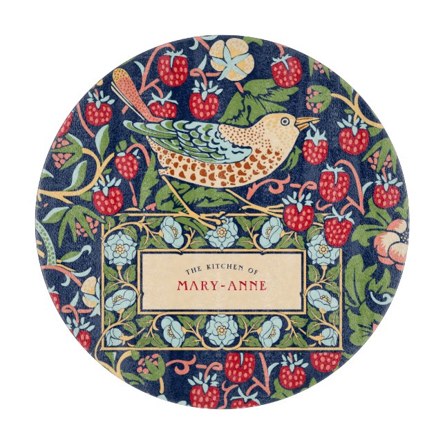 William Morris Strawberry Diief Cutting Board Schneidebrett (Vorderseite)