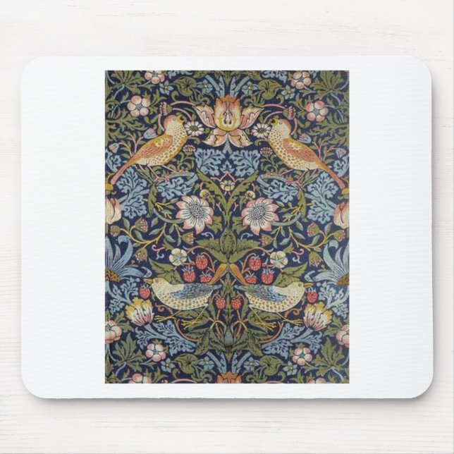 William Morris Strawberry Diief Design 1883 Mousepad (Vorne)