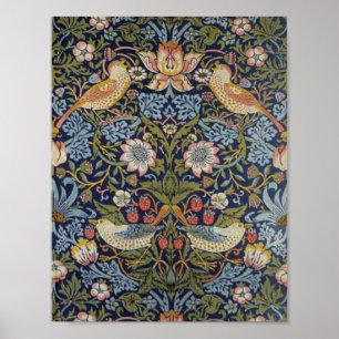 William Morris Strawberry Diief Design 1883 Poster