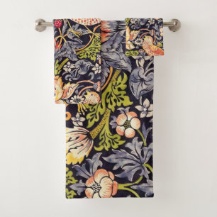 William Morris Strawberry Diief Floral Art Nouveau Badhandtuch Set