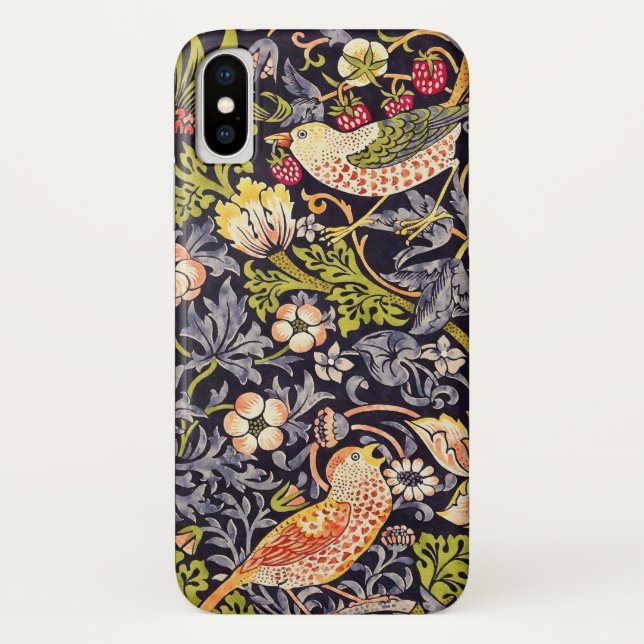 William Morris Strawberry Diief Floral Art Nouveau Case-Mate iPhone Hülle (Rückseite)