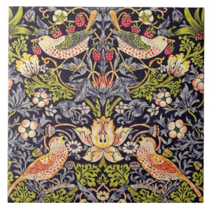 William Morris Strawberry Diief Floral Art Nouveau Fliese
