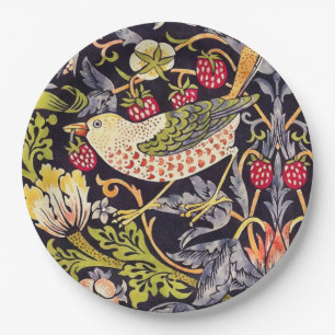 William Morris Strawberry Diief Floral Art Nouveau Pappteller