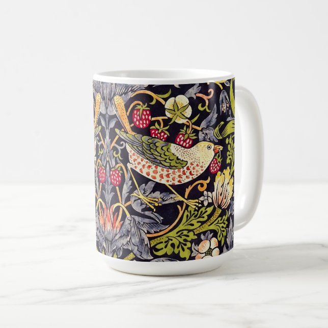 William Morris Strawberry Diief Floral Art Nouveau Tasse (VorderseiteRechts)