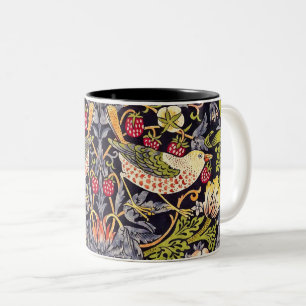 William Morris Strawberry Diief Floral Art Nouveau Zweifarbige Tasse