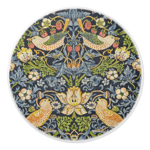 William Morris - Strawberry Diief Floral Pattern Keramikknauf
