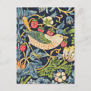 William Morris Strawberry Diief Floral Pattern Postkarte