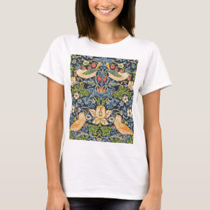 William Morris Strawberry Diief Floral Pattern T-Shirt
