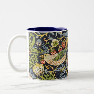 William Morris - Strawberry Diief Floral Pattern Zweifarbige Tasse
