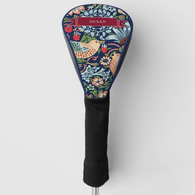 William Morris Strawberry Diief Golf Head Cover Golf Headcover (Vorderseite)