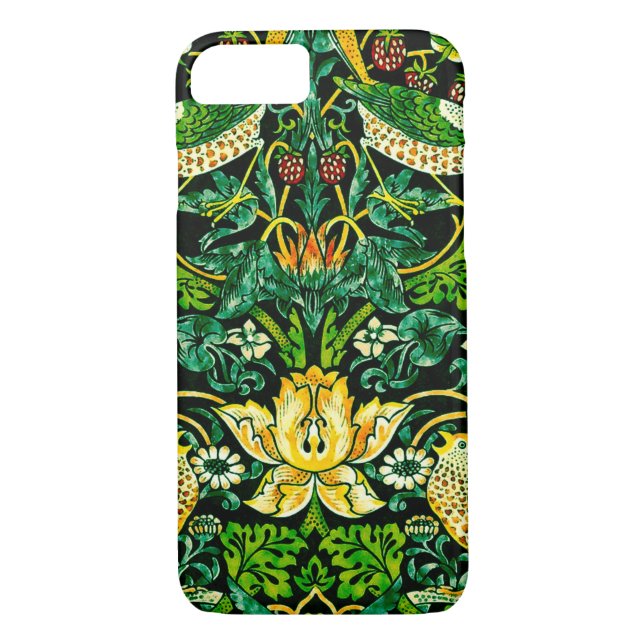 William Morris Strawberry Diief Green und Orange Case-Mate iPhone Hülle (Rückseite)