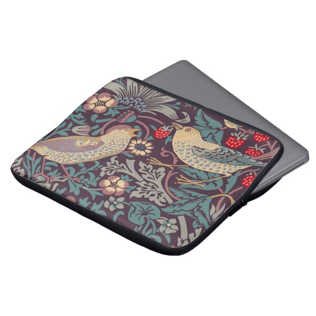 William Morris Strawberry Diief Laptop Sleeve (Vorne Oben)