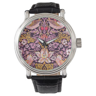 William Morris Strawberry Diief Lila Version Armbanduhr