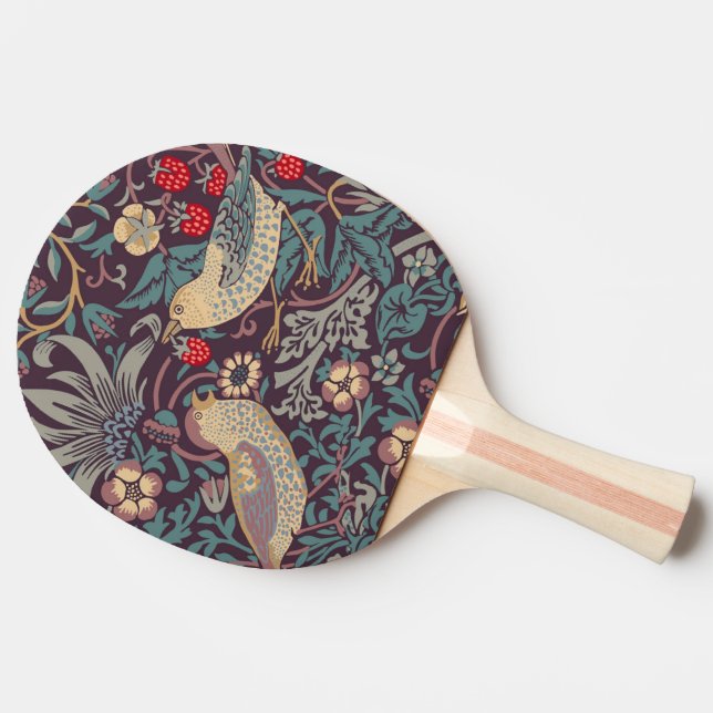 William Morris Strawberry Diief Ping Pong Paddle Tischtennis Schläger (Seitenansicht)