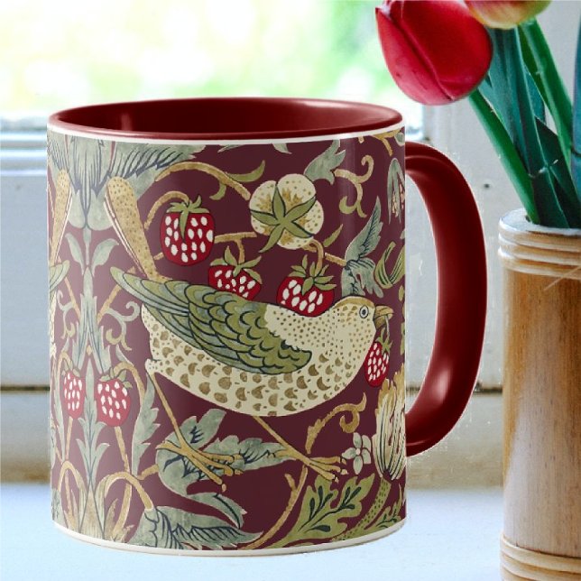 William Morris Strawberry Diief Textile Pattern Tasse (Von Creator hochgeladen)
