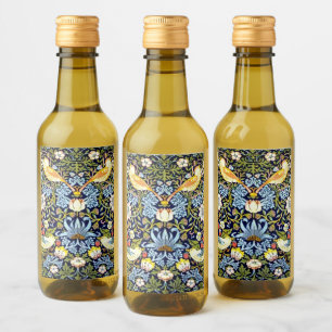William Morris: Strawberry Diief Vintages Design, Weinetikett