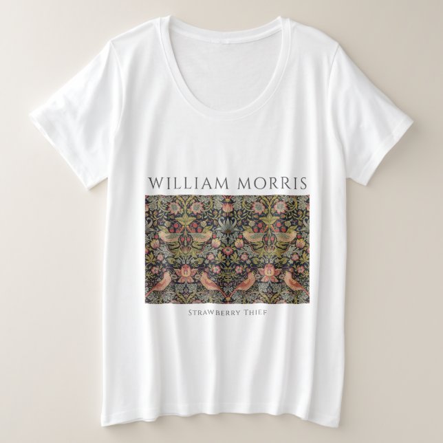 William Morris Strawberry Diief Women's Große Größe T-Shirt (Design vorne)