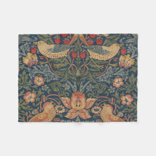 William Morris Strawberry Dives Birds Fleecedecke