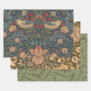 William Morris Strawberry Dives Birds Geschenkpapier Set