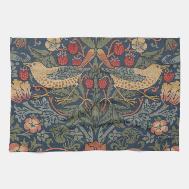 William Morris Strawberry Dives Birds Geschirrtuch (Horizontal)