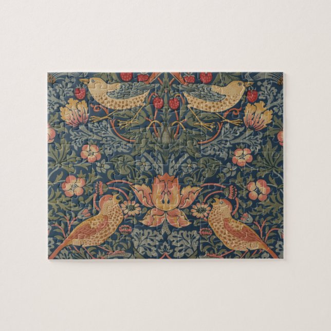 William Morris Strawberry Dives Birds Puzzle (Horizontal)