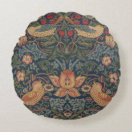 William Morris Strawberry Dives Birds Rundes Kissen