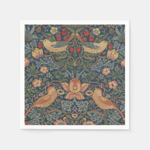 William Morris Strawberry Dives Birds Serviette