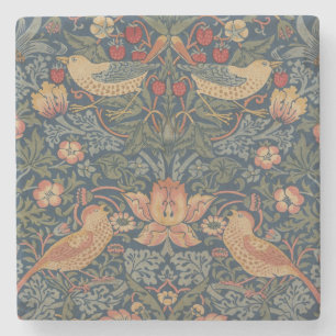 William Morris Strawberry Dives Birds Steinuntersetzer